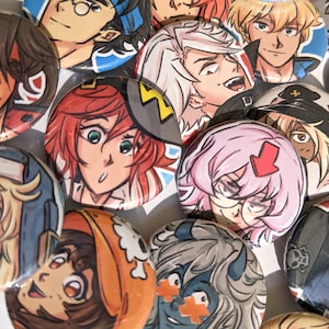 Guilty Gear Strive Xrd Small Pinback Button Badges