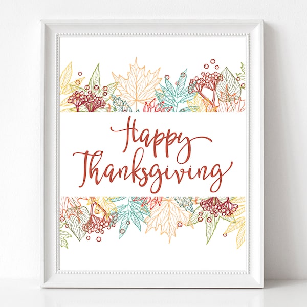 Thanksgiving Decorations - Etsy