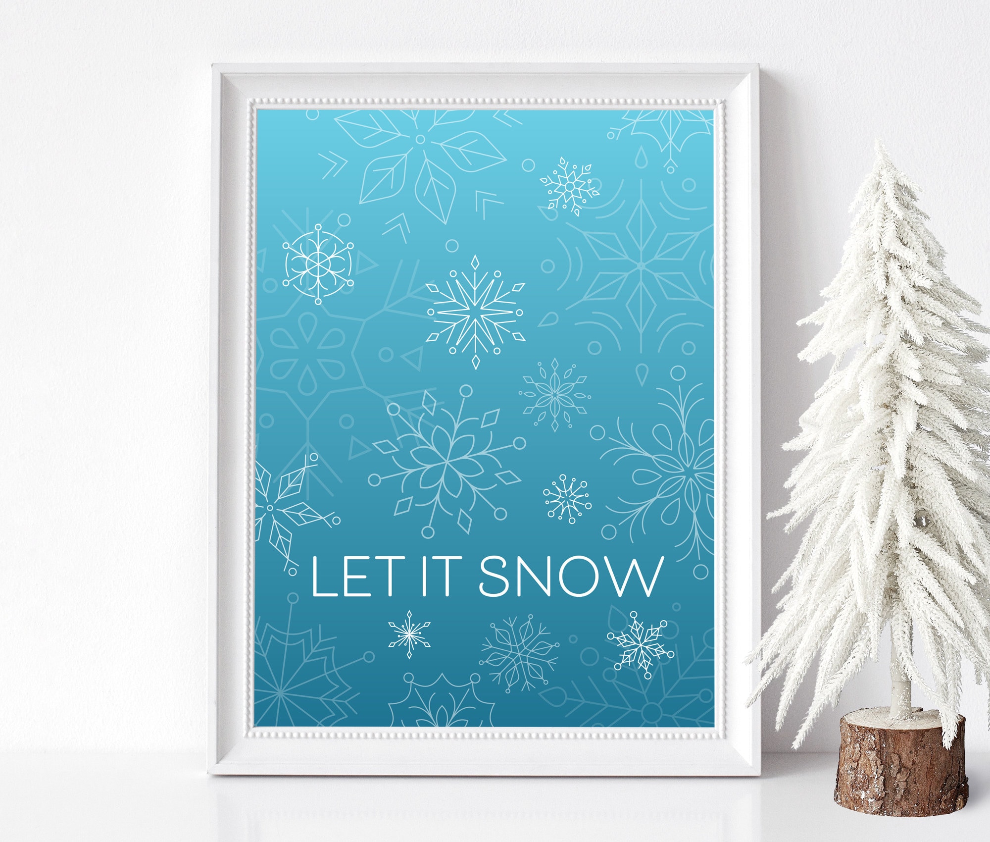 let-it-snow-digital-print-winter-quote-printable-and-holiday-decor-with-snowflakes-christmas-wall-art-snowflake-print-instant-download-etsy