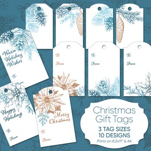 PRINTABLE CHRISTMAS TAGS for Hanging Tags and Holiday Stickers ...