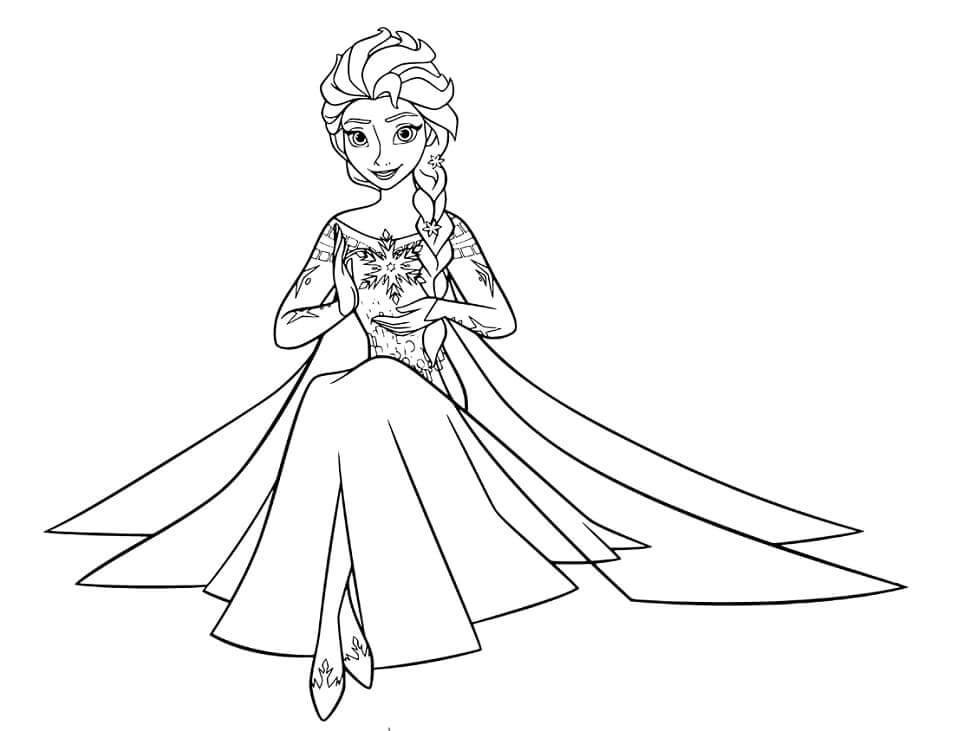 Elsa Anna Olaf Coloring Pages for Girls, Frozen Cartoon Coloring Book for  Kids, Instant Download Printable Coloring Sheets for Children 