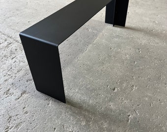 Larger Metal Bench - One Piece- Powder Coated