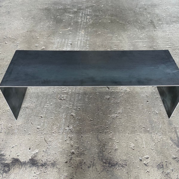 Modern Metal Bench - One Piece - Metal Furniture