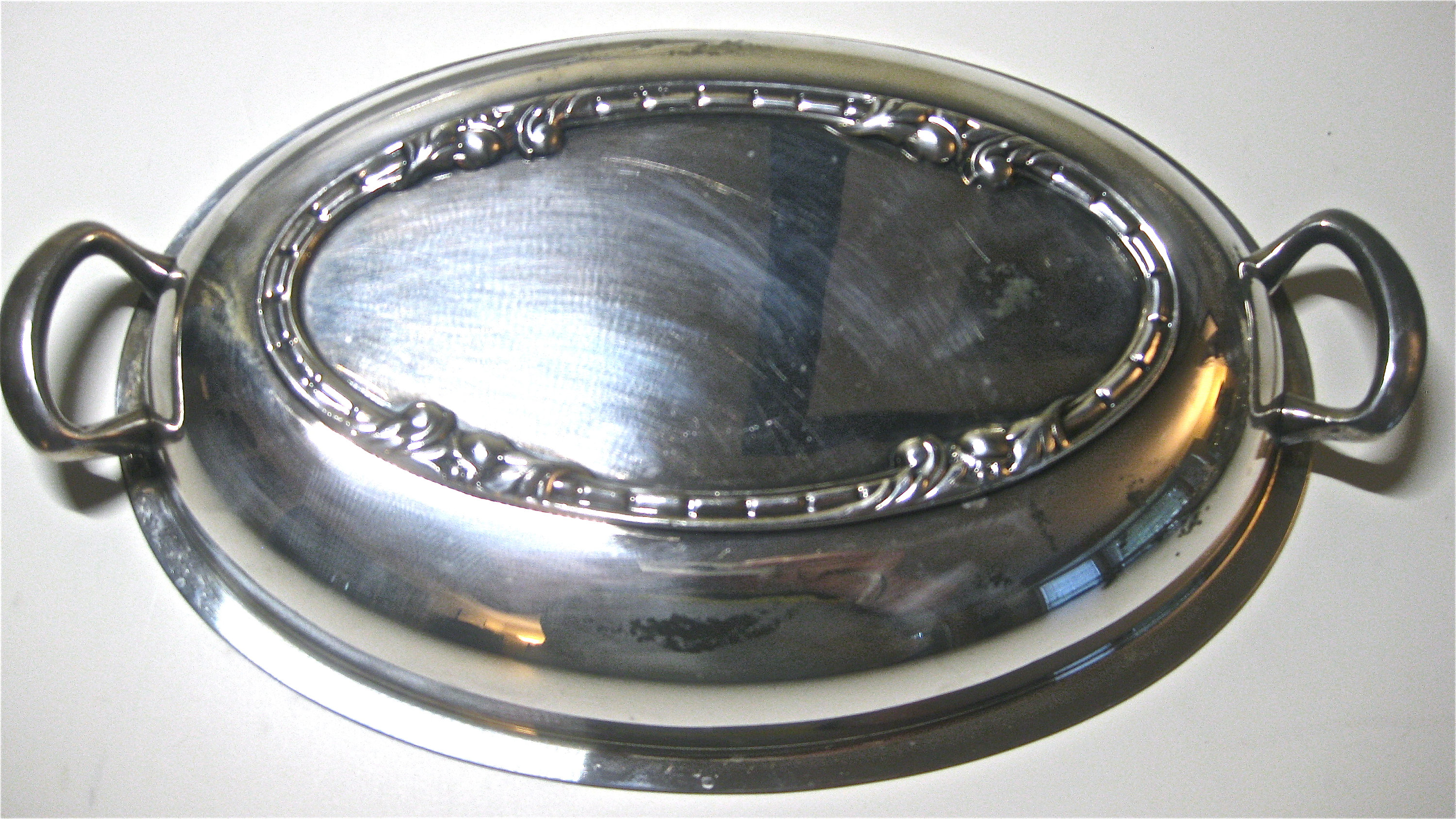 Vintage Silver Plated Oval Serving Dish with Lid and Handles Etsy