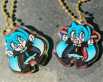 DISCONTINUED+DISCOUNTED: Hatsune Miku Rainbow Acrylic Charms