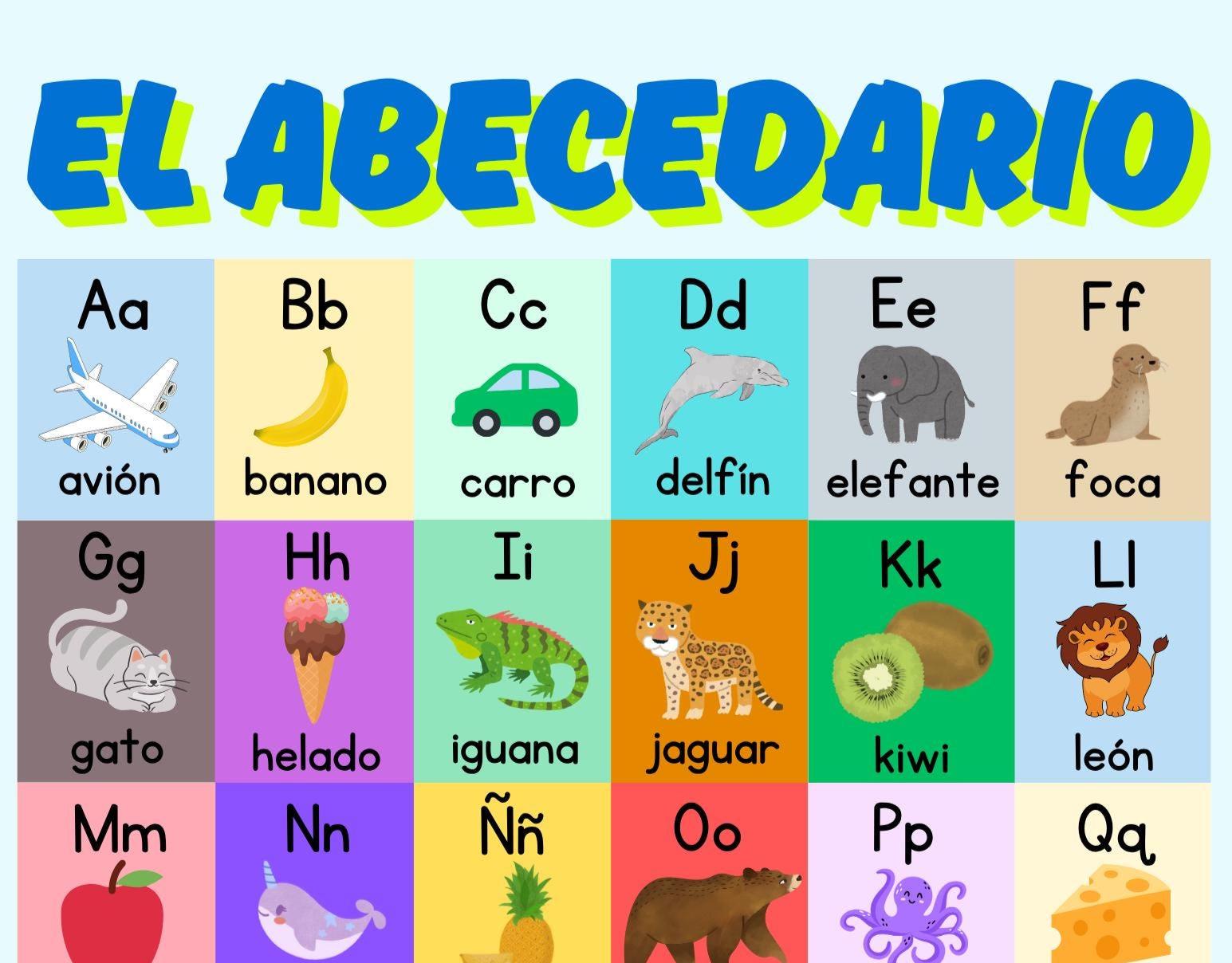 Learning the Alphabet in Spanish Activity Book: 27 Pages + Educational ...