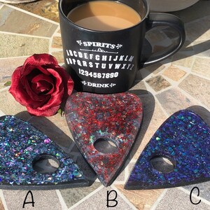 Full Moon Energy Ouija Planchette witchy halloween Crystal Sparkle