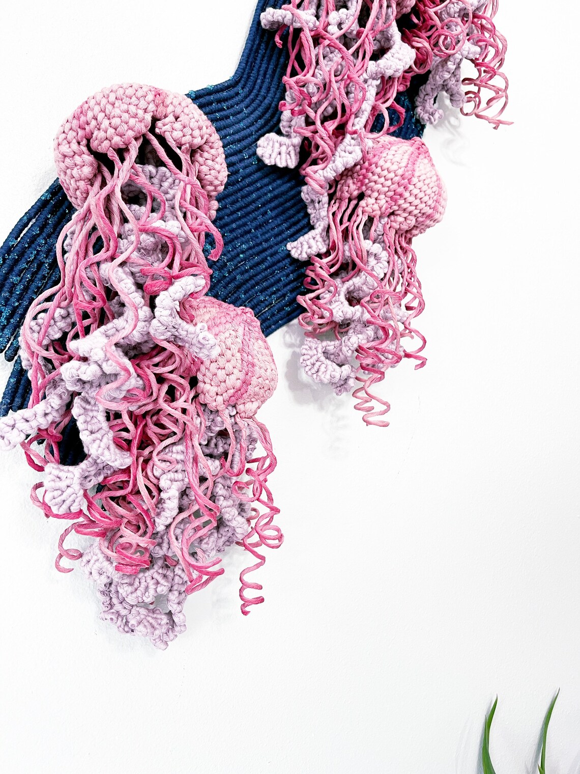 Jellyfish Wall Sculptures / Macrame Jellyfish/jellyfish Etsy