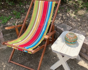 Écharpe de rechange pour chaise de plage/transat en bois par Beach Slings N Things