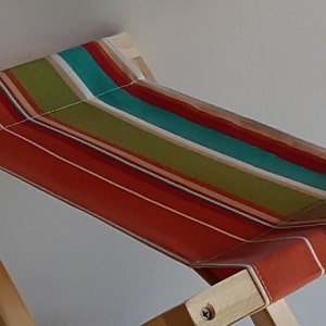 Footstool replacement sling.  Made in the USA of outdoor fabric.