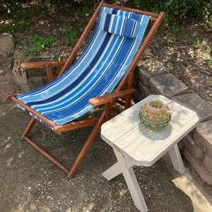 Replacement sling for wood beach/deck chair with headrest by Beach Slings N Things