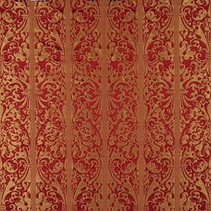 3 yards - Rubelli Belisario Rubino silk lampas - Italian Venetian silk lampas - high end Rubelli Donghia fabric