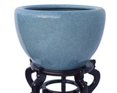 light celadon planter in japanese style porcelain container 20 quot dia