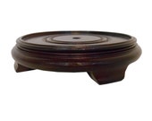 dark red mahogany porcelain vase stand