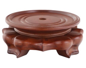 Light Cherry Color Onion Shaped Vase Stand