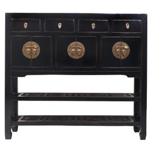 Young Lady Oriental Lacquerware Bookcase, 40&quot;W