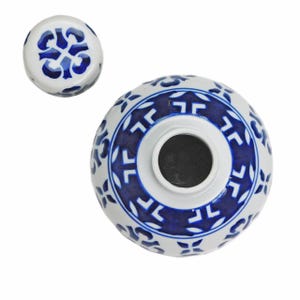 5"h. blue and white ginger jar from oriental furnishings image 4