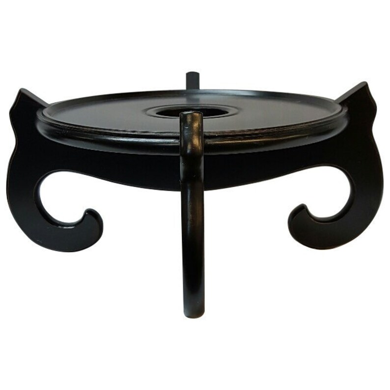 Black Chinese Fish Bowl/planter Stand Etsy
