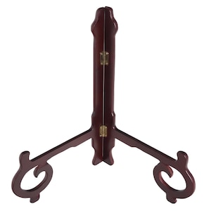 Deep Wooden Plate Stand for Holding Porcelain Plates