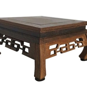 Square Ming Wooden Vase Stands