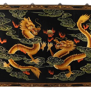 Wall Art With Happy Chinese Dragon Design