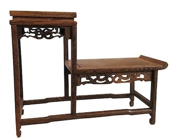 Chinese Wooden Display Stand For Miniatures