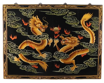 Wall Art With Happy Chinese Dragon Design