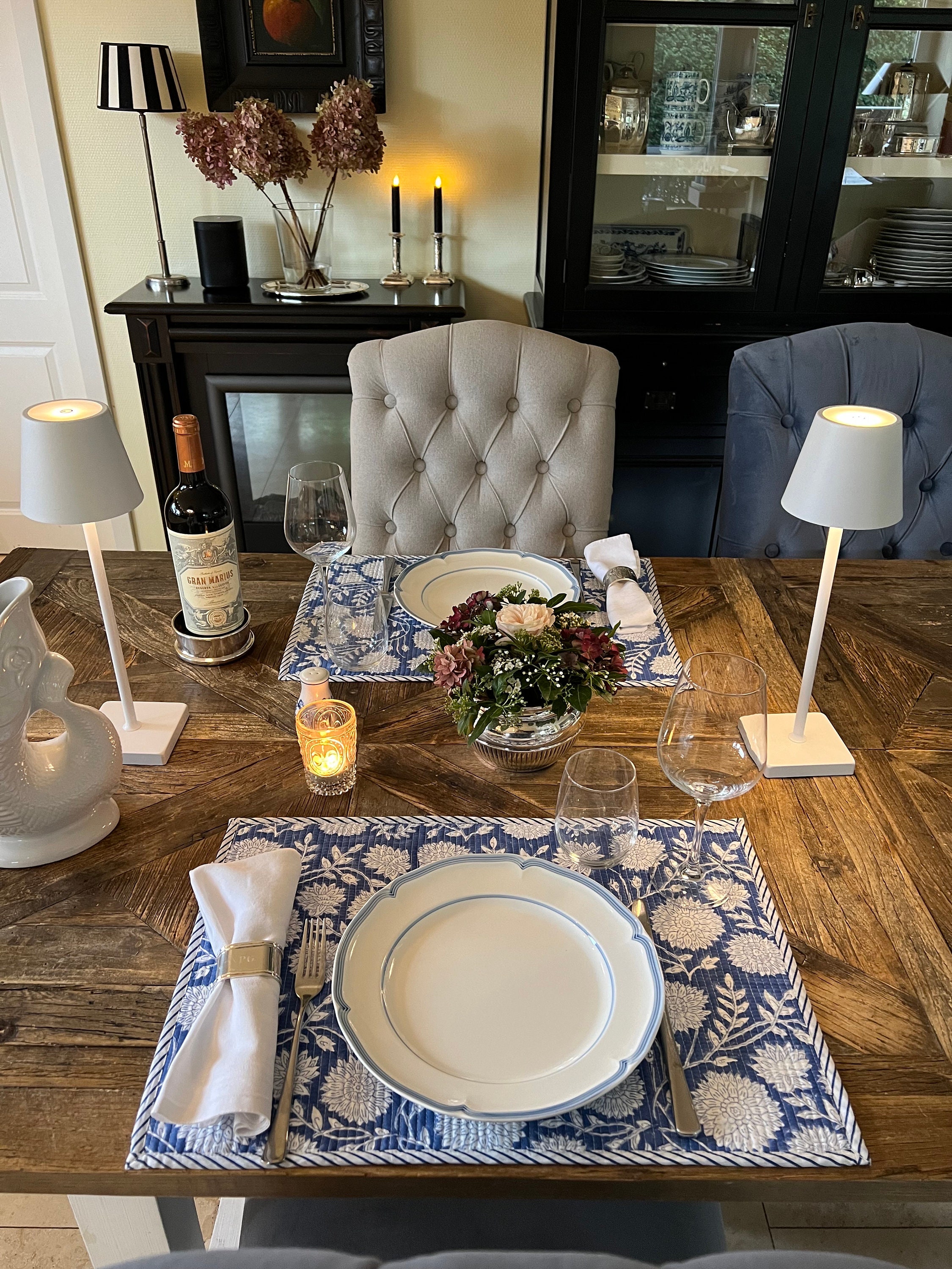 Tischset blau | Tischdecken
