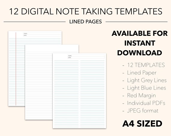 lined paper with columns template pdf template