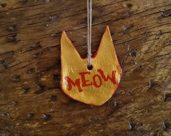 Gold and Red Cat style Decoration