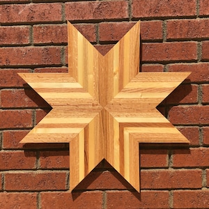 Repurposed wooden star