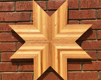 Repurposed wooden star