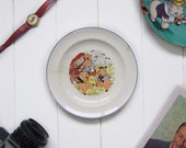Disneys Three Little Pigs Plate Walt Disney Enterprises Disney Pigs Antique Disney Rare Disney Vintage Disney Plate