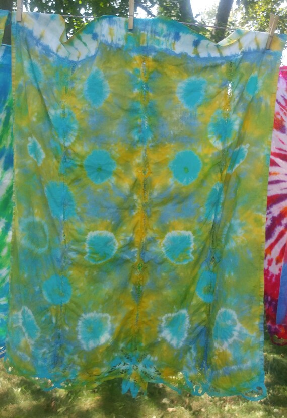 Tie Dye Curtain Etsy
