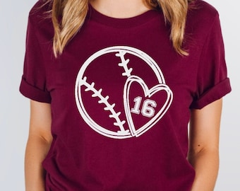 Custom Baseball Shirt, Baseball Mom Shirt, Baseball Fan Gift,Personalized Baseball Shirt,Baseball Senior Mom Shirts