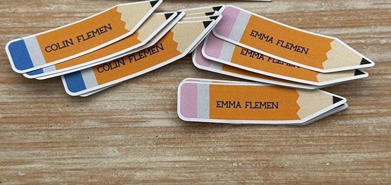 School Labels - Etsy
