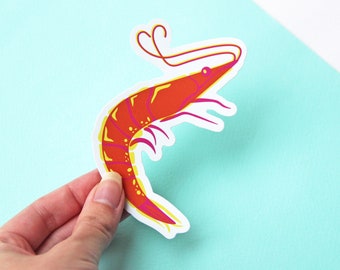 Shrimp Sticker - Limited Edition Vinyl Sticker