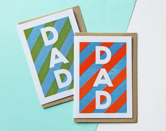 SECONDS - DAD Greetings Card, Father's Day Card, Happy Birthday Dad Card - SECONDS