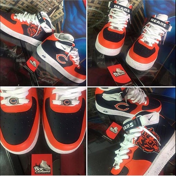 Custom Sneakers sneakers Bears sneakers Cubs sneakers | Etsy