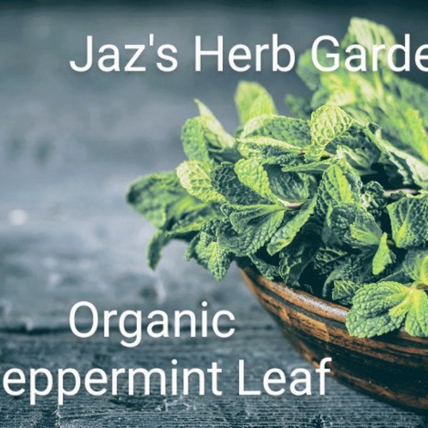 ORGANIC PEPPERMINT LEAF | Certified Kosher | Mentha piperita | Excellent Quality! | Great Aroma! | Perfect Alone or in Natural Tea Blends