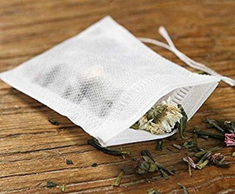 TEA FILTER BAGS Drawstring Tea Infuser Perfect for Loose Etsy