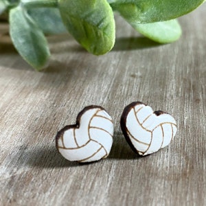 Volleyball earrings studs, volleyball earrings for her, coach gifts, cute birthday gift for best friend, valentines gift for teens, gale