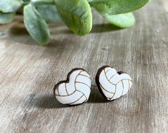 Volleyball earrings studs, volleyball earrings for her, coach gifts, cute birthday gift for best friend, valentines gift for teens, gale