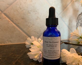 Anti Aging Face Serum // face serum // vegan serum // organic serum // vegan skincare // serum // fairtrade // essential oils // oils