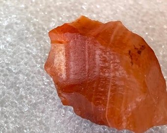 Carnelian raw natural gemstone. April, May Birthstone