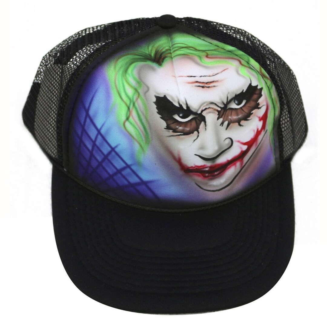 Airbrush Hat Joker Hat C50 31.99 Etsy