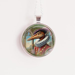 Pterodactyl Pendant, Dinosaur Jewelry, Mythical Gifts,