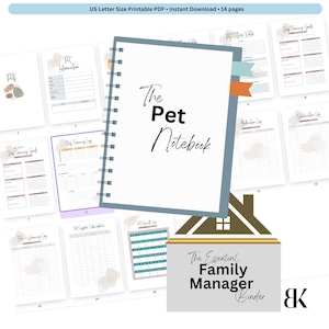 Essential Printable Pet Record Organizer - Health Logs, Emergency Prep & Vet Communication - Digital File