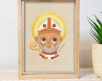 Saint Nicholas of Myra Nursery Print (Digital Download)
