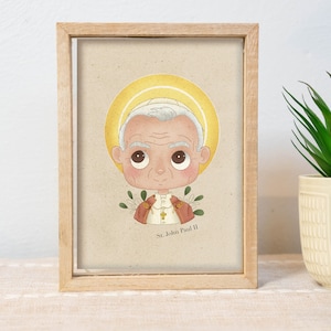 Saint Pope John Paul II Nursery Print (Digital Download)